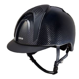 CARBON HELMET E-LIGHT SHINE BLACK AND BLUE / 2 BLUE MATT INSERTS