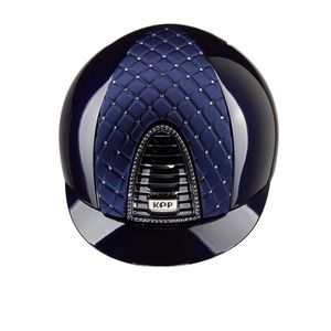 CROMO 2.0 BLUE POLISH - SATIN FRONT MILANO CROSS COLLECTION WITH SILVER NIGHT SWAROVSKI® CRYSTALS