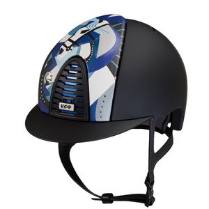 CROMO 2.0 TEXTIL NEGRO - FRONTAL EN CUERO COLECCIÓN PEGASUS