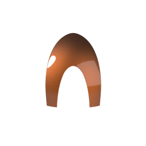 FRONT + BACK INSERT BOX METAL BRONZE