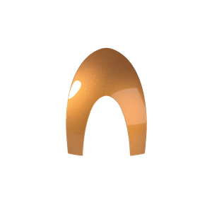 FRONT + BACK INSERT BOX METAL CARAMEL