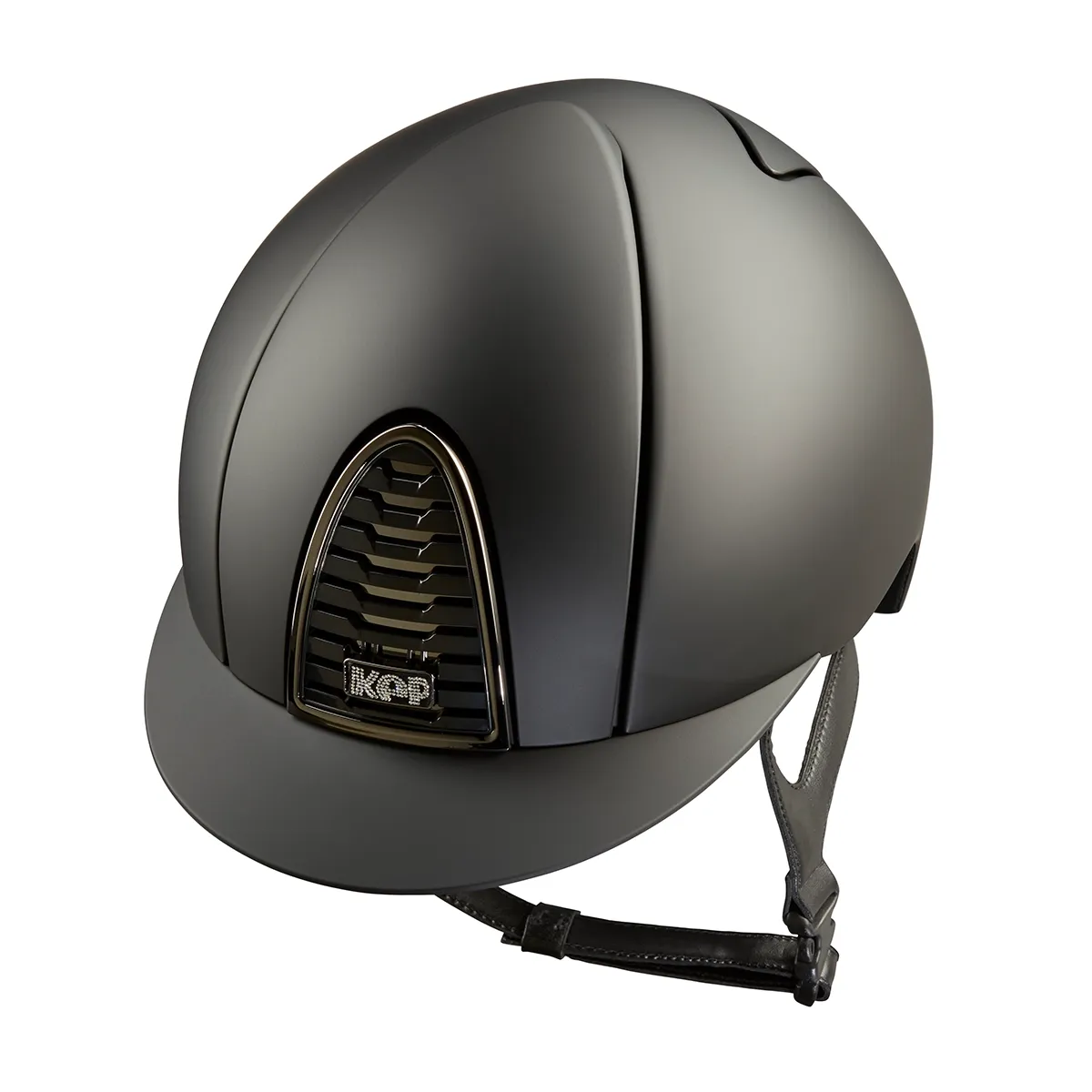 Equestrian Helmet KEP Cromo 2.0 Mat t Black, Logo Crystals | Kep
