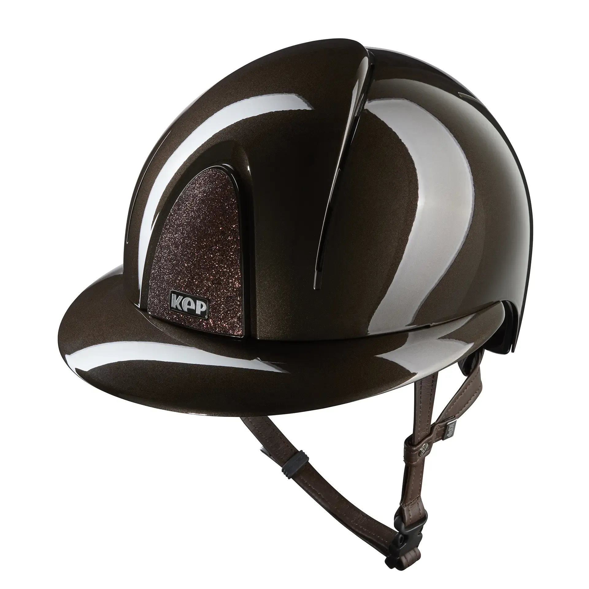 Smart Nova Riding Helmet / Polish Brown / Polo Visor / Star Brown | Kep ...